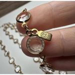 Swavorski Swarovski Swan Signed - Clear Faceted Crystal Gold Tone Necklace 36 Inch Photo 3