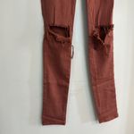 Vibrant MOVING SALE Rust distressed knee skinny jeans - Denim Photo 2