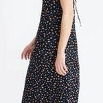 Madewell [] Tie Back Slip Dress Prairie Posies Floral Print Midi Scoop Neck Sz 8 Photo 1