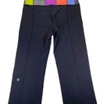 Lululemon Groove cropped flare color block athletic pants 6 Photo 2