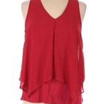 A Byer Women's A. Byer Red Sleeveless Blouse Size S Photo 0