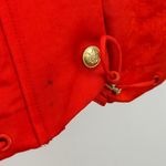 J.Crew  Collection Lightweight Bomber Jacket Relaxed Gold Buttons Red XS NWT Photo 14