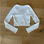 superdown  - Jackie Long Sleeve Ribbed Top in White Photo 2
