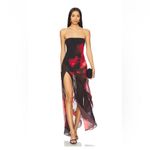 NBD  Adeliza Maxi Dress In Dyed Foliage Floral Photo 3