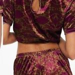 💙 Savage x Fenty Psychedelic Matching Pajama Set Short Sleeve + Shorts Purple Size XS Photo 1