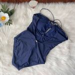 PilyQ  Keyhole Braided One Piece Navy NWT Photo 2
