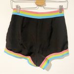 Dolls Kill  x Powerpuff Girls Size Medium Black Rainbow Stripe Skort Shorts Skirt Photo 4