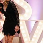 Love Shack Fancy black lace Mini Dress XS Photo 3