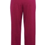 Croft & Barrow Plus Size Straight Mid Rise The Easy Knit Pant Berry 3X NEW Photo 1