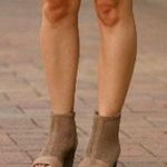 Sonoma Size 8.5 Peep Toe Tan Perforated Sandals Block Heel & Back Strap Photo 0