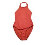 ANDIE  Swim High Neck Halter Luzon One Piece Swimsuit Chili Pepper Red Size Small Photo 1
