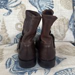 Frye Natalie Short Engineer Boots in Brown Photo 4