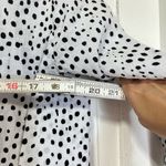 Habitat  clothes to live in white button down with black dots relaxed fit tunic S Photo 6