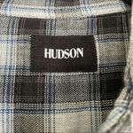 Hudson Jeans Nwt HUDSON Plaid Kari Distressed Button-Down Top Photo 2