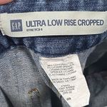 Gap  Jeans Womens Size 6 Ultra Low Rise Cropped Blue Dark Wash Denim Buttons Photo 3