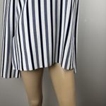 Ann Taylor Navy White Stripe Sz XS V-neck Bell Sleeve Knit Plullover Sweater Photo 4
