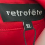 Retrofete Women’s Kit Shirt in Red Button Front Long Sleeve Sz XL Photo 8