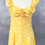 Lulus  Sunny Paradise Womens Dress Large Milkmaid‎ Mini Cottage Coquette Ruffled Photo 0