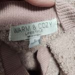 Poof! 44. Poof Warm & Cozy dusty mauve textured bubble sleeve sweater size small Photo 5