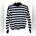 Madewell  Ashbury Kelsey Stripe Mock Neck Sweater Merino Wool Alpaca Blend Photo 1