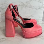 Gianni Bini OTTEN Suede Ankle Strap Platform Pumps Size 6.5 M Barbie cute girly Pink Photo 7