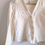 NEW Madewell White Crop Top Cardigan Photo 2