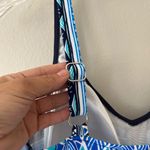 Penbrooke Sz 10 One Piece Swimsuit Tummy Control Ruched Side Bikini Bottom Blue Photo 5