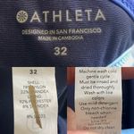 Athleta Womens Swimsuit Freestyle Blue Colorblock Quick Drying High Neck Size 32 Photo 11