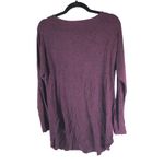 Apt. 9  Womens Long Sleeve Purple Tunic Top Geometric Print Rayon/Spandex L Photo 1