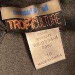 Swimsuits For All Tropical Culture Navy Blue Green Polka Dots Halter Size 16 EUC Photo 6