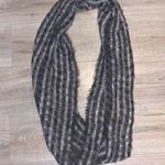 Grey silver knit infinity scarf Photo 0