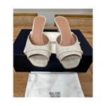 Malone Souliers Lumi 70 Slide Sandal Squared Toe Stiletto Beige 6 US 36.5 EU NIB Photo 5