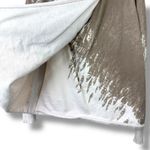 Free People We The Free Brown Abstract Asymmetrical Button Front Hoodie Sweater Photo 3