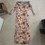 SheIn Floral Off-Shoulder Maxi Dress Maternity Photo 1