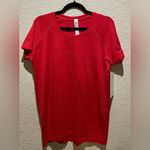 Lululemon  NWT Swiftly Tech Short Sleeve 2.0 Red Hip Length Size 14 Photo 2
