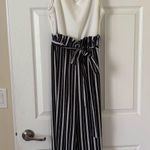 Justify Black and White Striped Jumpsuit Photo 1