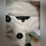 Simply Southern Dusty Rose Ribbed Soft Button Up Women’s Pullover Sweater Size M Photo 1