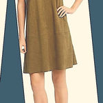 Karen Kane  Green
Faux Micro Suede
Sleeveless Shift Dress
Medium Photo 0