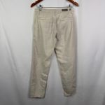AG Adriano Goldschmied Womens Chinos Pants Beige Cotton Lyocell Stretch 25R Photo 2