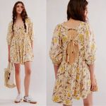 Free People Western Bohemian Dainty Lola Dress Banana Ivory Medium NWT Photo 1