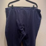 Woman Within  3X Navy Snap Trim Pull on Leggings Photo 6