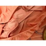 AGB Pink Peach Long Sleeve Built In Bra Top Women's Size X Photo 9