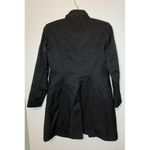 DKNY  Black Ruffle Peacoat Size X-Small Photo 4