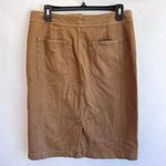 Lauren Jeans Ralph Lauren Brown Cotton Blend Belted Pencil Skirt equestrian 4 Photo 1