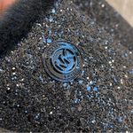 Michael Kors Slipper Janis Black Glitter House Shoes Faux Fur Slip On 6.5 7 Photo 3