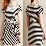 Striped Black and White Mini Dress Size XS Photo 1