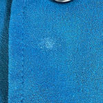 Briggs New York Vintage  Blue‎ Faux Suede Women’s Button Up Top Medium Petite Photo 5