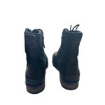 Sorel Emelie Short Lace Waterproof Combat Boots Black Leather Suede 6.5 EU 37.5 Photo 3