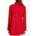 Desigual  Norma Embroidered Coat Jacket Trench Size 42 Tomato Red Cotton Blend Photo 1