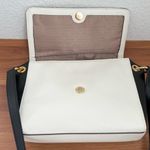 Ralph Lauren LRL Lauren Vanilla/Black Leather Agdon Messenger Crossbody Bag Photo 3